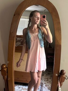 Pink Sleeveless Sundress